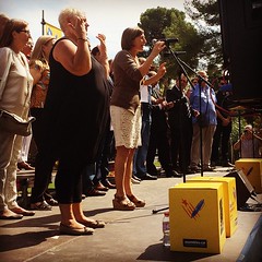 La presidenta de l'@assemblea @FocadellCarme a l'acte d'entrega @signaunvot al @Parlament_cat de #Catalunya #Barcelona