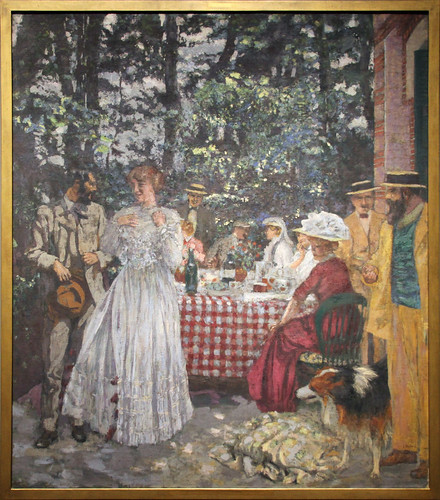 Edouard Vuillard - The Terrace at Vasouy The Lunch 1901