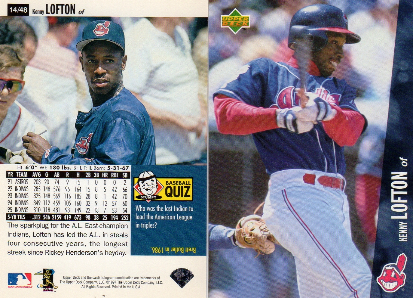 1999 Starting Lineup Kenny Lofton Stadium Stars Baseball Figure Hasbro for sale online