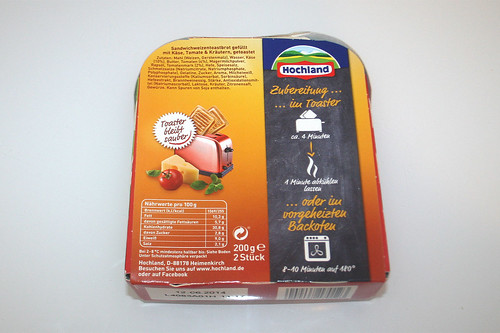 02 - Hochland Toast it - Packung hinten / Package back