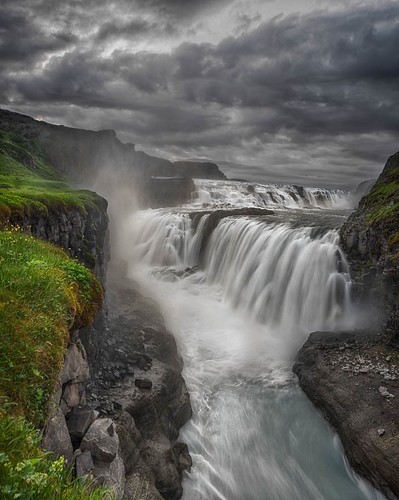 waterfall iceland hdr