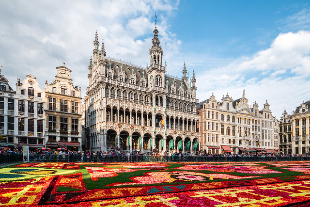 Flower carpet in Brussels, Belgium
