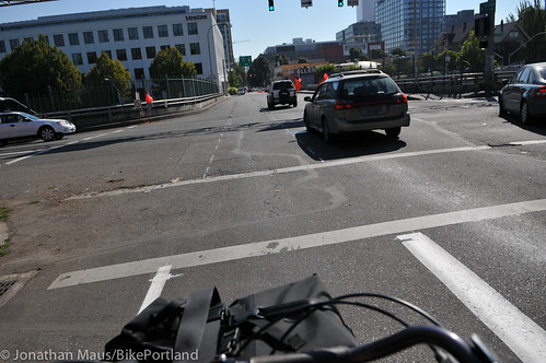 new buffered bike lane NE Everett-28