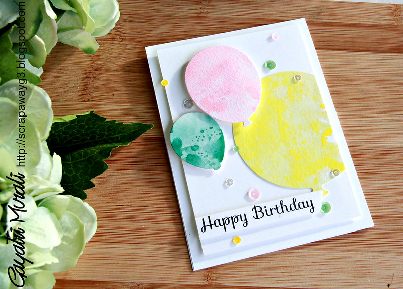 Happy Birthday balloon card