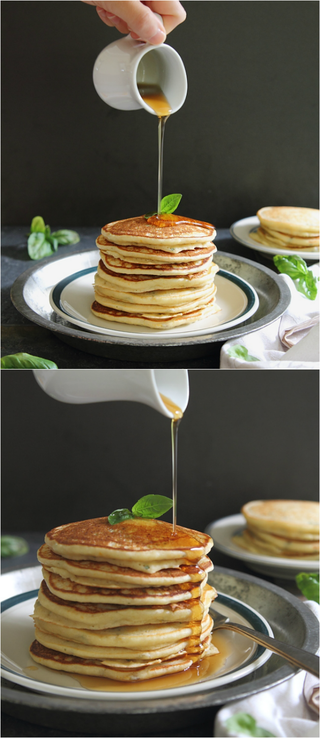 Orange ricotta pancakes
