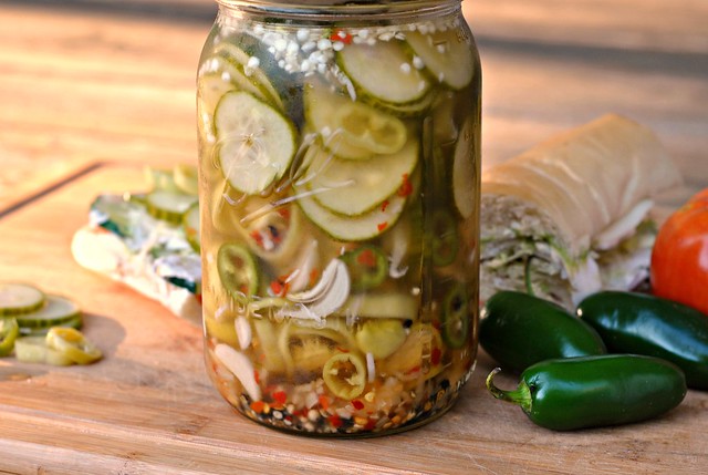 Spicy Pickled Cucumbers and Peppers 3