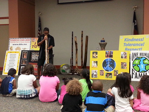 Special Didgeridoo music at the library.