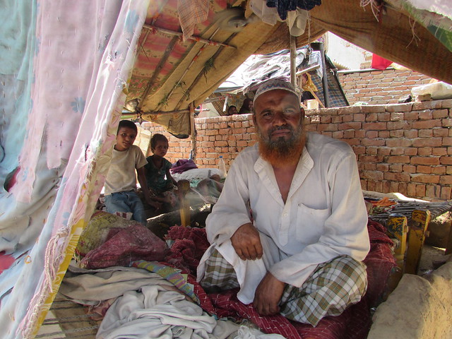 Ishteyaque at his still uncomplete house in Sadiq Nagar, Faridabad.
