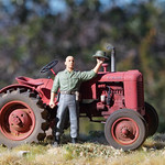 Case VAI tractor, 1/35, finished.