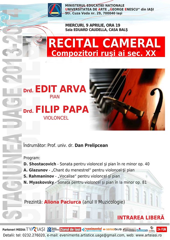 2014.04.09.Recital violoncel Filip Papa