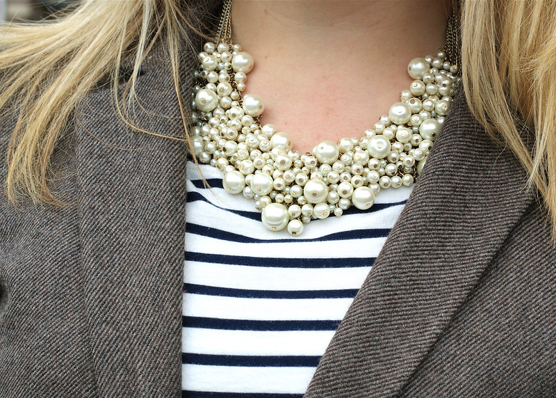 pearl cluster necklace