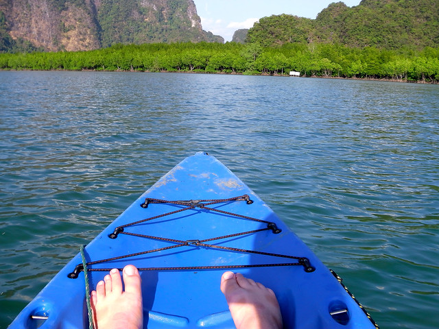 Kayaking in Thalane Bay, Thailand