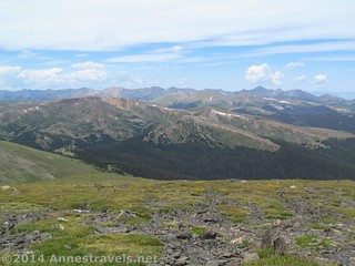 The view while climbing Mount Chiquita, Rocky Mountain National Park, Colorado