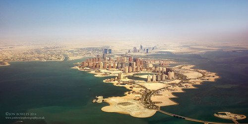 sea colour buildings landscape aerial pearly ricohgr qatar