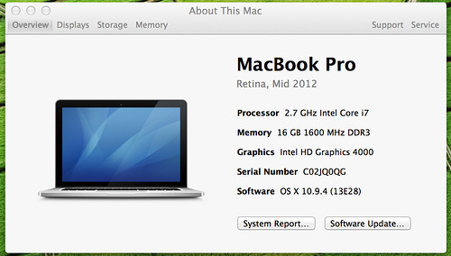 Macbook pro retina MC976 bị giật khi xử lý ảnh