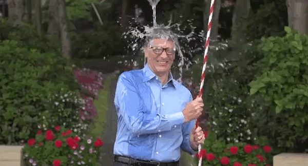 Bill Gates accepted Mark's challenge and completed it.
