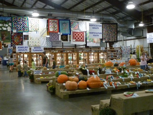 State Fair 2014 pumpkins, quilts