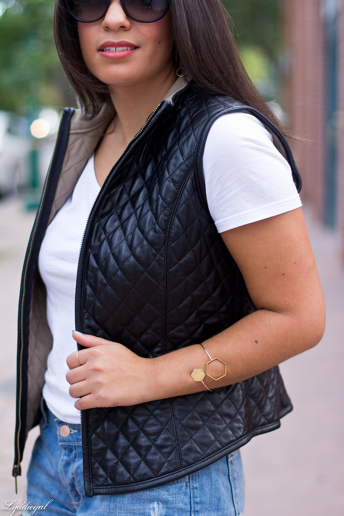 Denim shorts, leather vest, hexagon jewelry-5.jpg