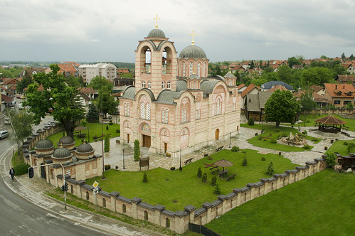 church yard landscape religious catholic christ serbia religion christianity ub orthodox