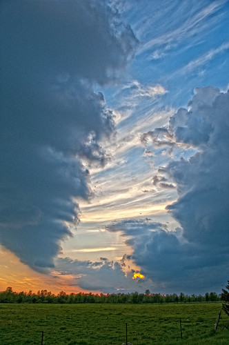 sunset clouds spring nimbus cumulus cirrus amherstview loyalisttownship