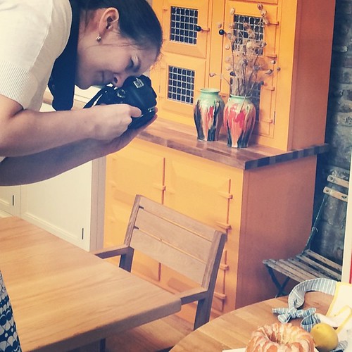 I spent my Saturday morning #photographing food for my upcoming book. Reaching new heights here as I stand on a chair.
