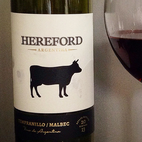 Hereford. Tempranillo. Malbec. Argentinian wine. Red wine. Wine.