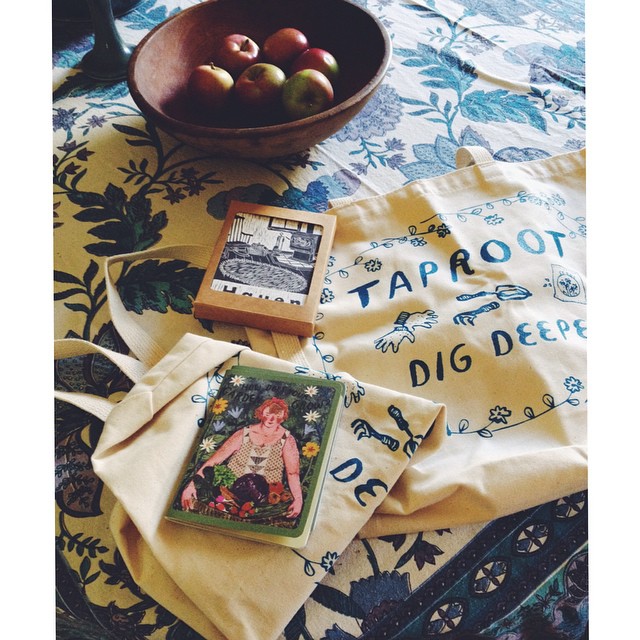 A wonderful visit and lovely gifts. Thank you, Amanda @soulemama. #taproot