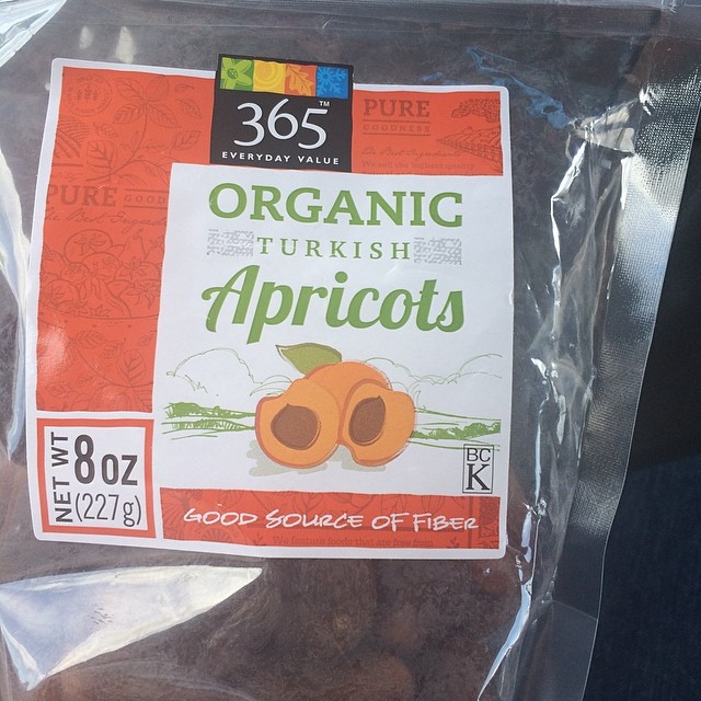 Day 4, #Whole30 - snack (dried apricots