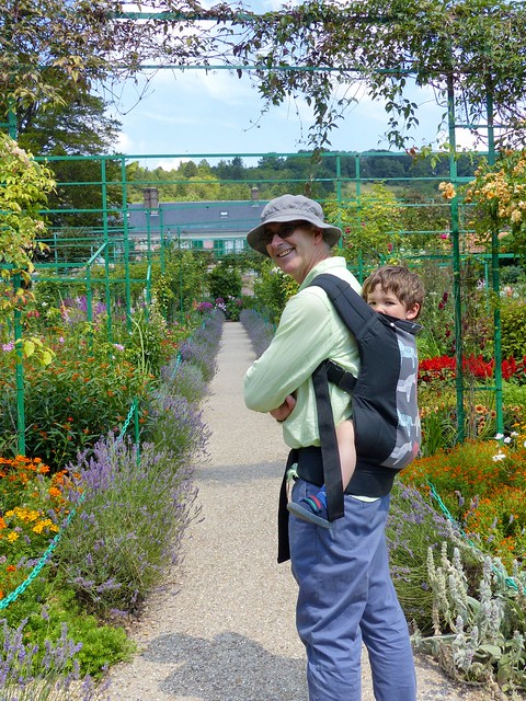 Scott and Eskil in Monet's garden at Giverny