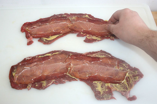 28 - Rouladen mit Schinken belegen / Put on bacon