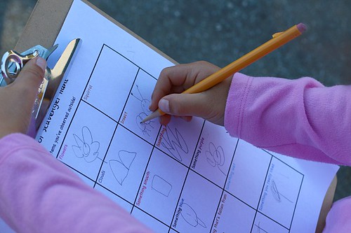 Outdoor Sketching Scavenger Hunt (Image from Buggy and Buddy)