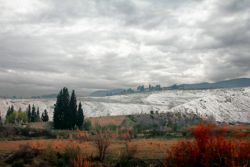 trees red turkey landscape colorful hilly pamukkale hierapolis grayskies calciumcarbonate sigma1770 canon60d
