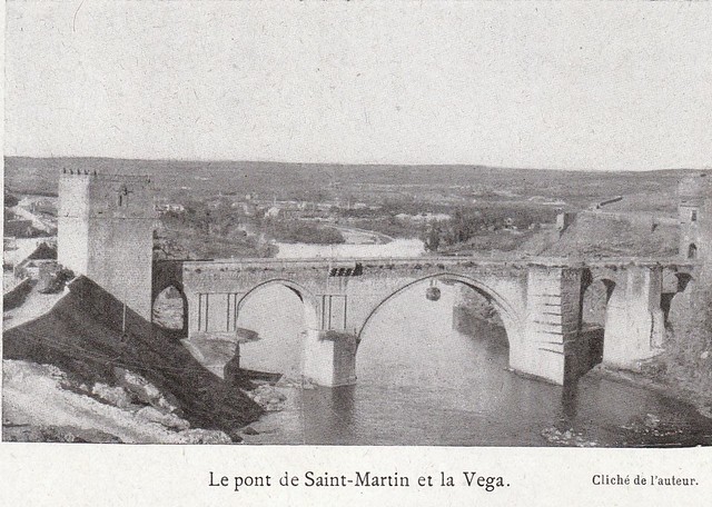 Puente de San Martín a comienzos del siglo XX. Fotografía de Élie Lambert publicada en su libro Les Villes d´Art Célebres: Tolède (1925)