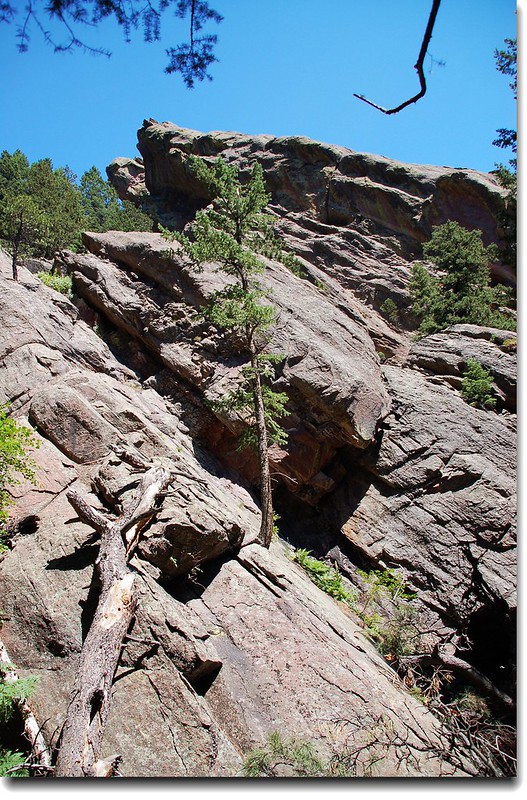 Rock terrain along the trail 3