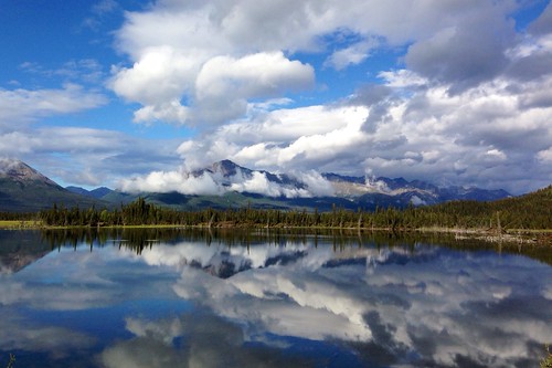 travel blue sky lake mountains reflection green apple nature water rock alaska clouds forest landscapes scenery day country peaceful geology tranquil cellphonephoto cellphoneshots iphone5 waltphotos lordwalt