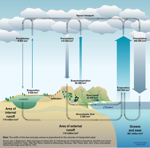 evaporation water cycle