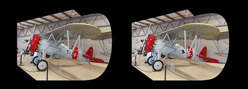 california museum airplane 3d fighter aircraft stereo boeing biplane chino planesoffame p12 crosseyedviewing