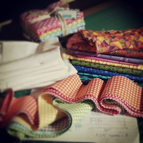 Fabric pull for the next project: deadline in a fortnight...