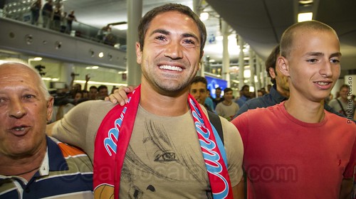  I tifosi rossazzurri accolgono Rinaudo in aeroporto.