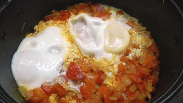 Spicy Fried Eggs in the woods 6