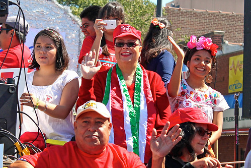 The Chicago Teachers Union marched in the 2014 Mexican Independence Day Parade