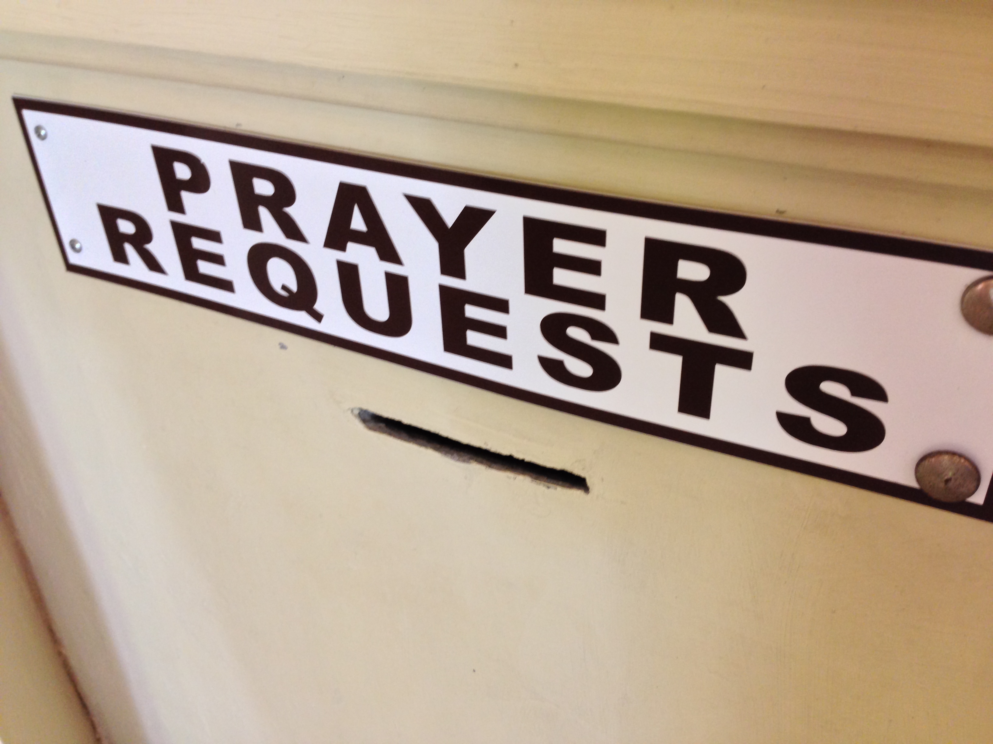 prayer request box