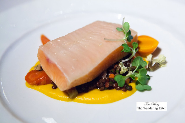Smoked Arctic Char, Carrots, Lentils and Preserved Citrus