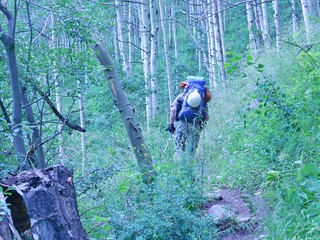 Mountaineers on the Deep Creek Trail
