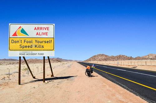 Cycling in Northern Cape, South Africa