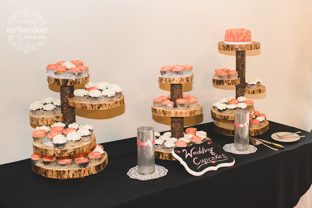 Wedding Cake & Cupcake Table