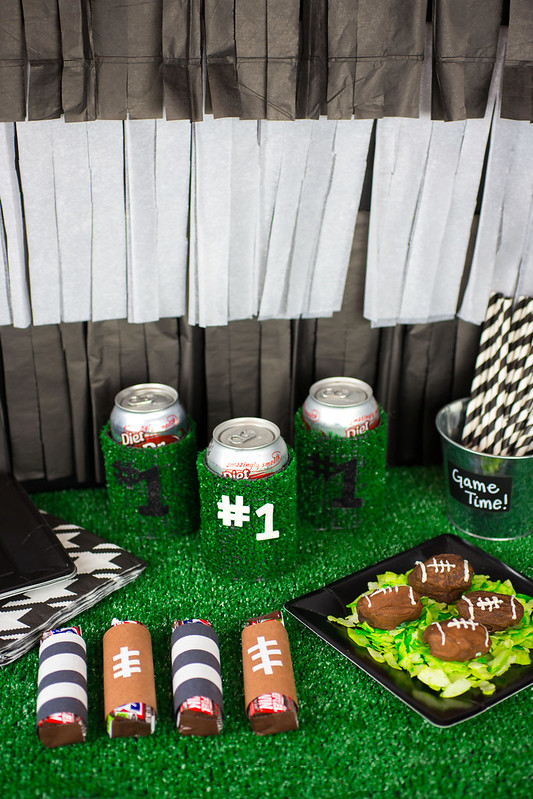 Classic Black and White Football Party