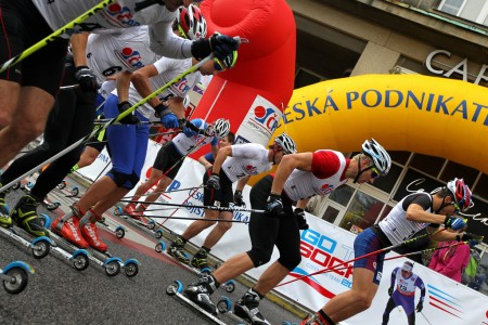 SKI Street Liberec 2014 - exhibice na kolečkových lyžích