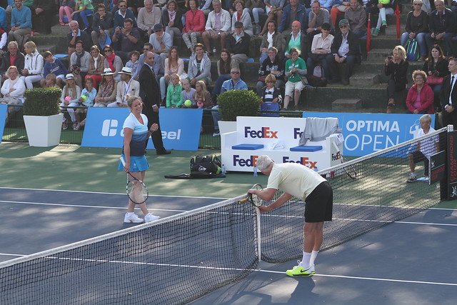 Kim Clijsters and John McEnroe