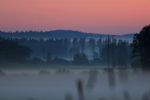 sunset grass fog canon eos sweden schweden småland sp di sverige 70300mm tamron vc 550d